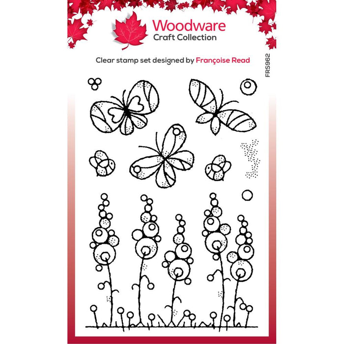 Woodware | Clear Stamp 4"X6" | Singles Garden Border