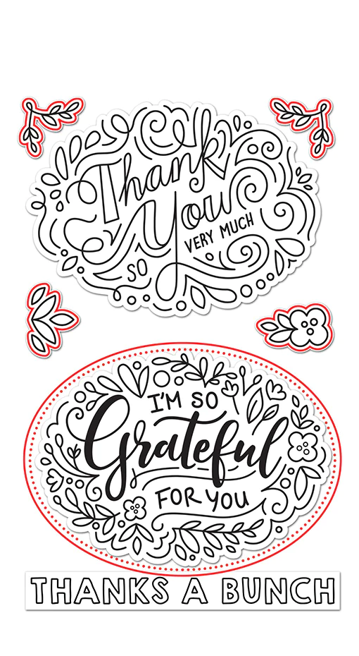 Giant Thank You Messages | Die | Lawn Fawn