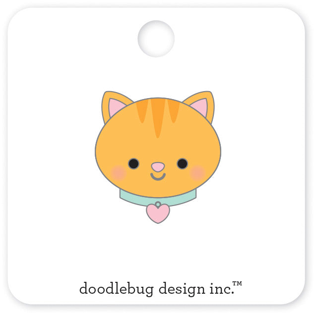 Doodlebug Design | Pretty Kitty Collection | Collectible Pins - Muffin
