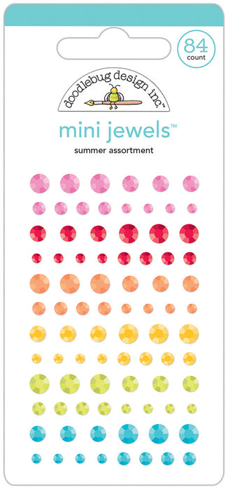 Doodlebug Design | Pretty Kitty Collection Coordinates | Mini Jewels - Summer Assortment