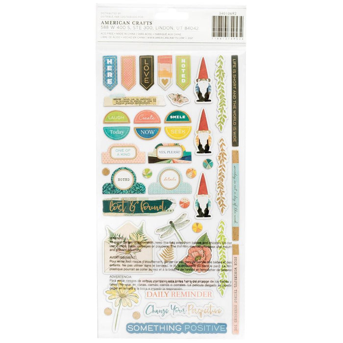 Vicki Boutin | Fernwood Thickers Stickers 87/Pkg | Beautiful Day Icons/Chipboard