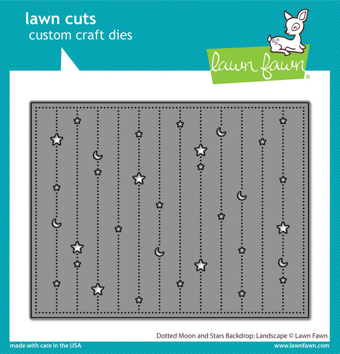 Lawn Fawn | Lawn Cuts | Dotted Moon and Stars Backdrop: Landscape Die