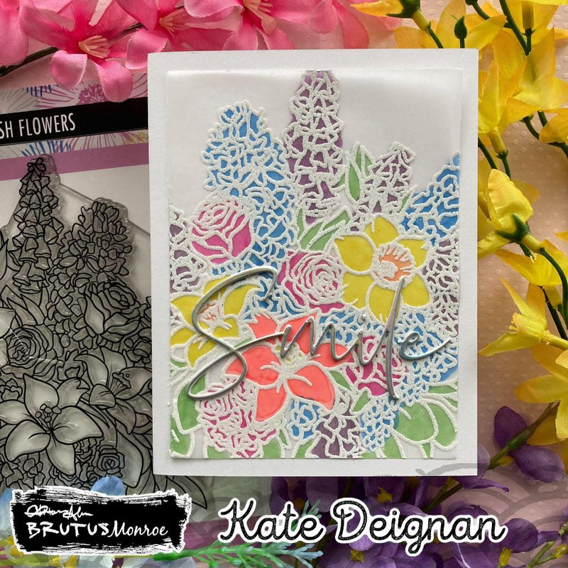Fresh Flowers  | 6x6 Background Stamp