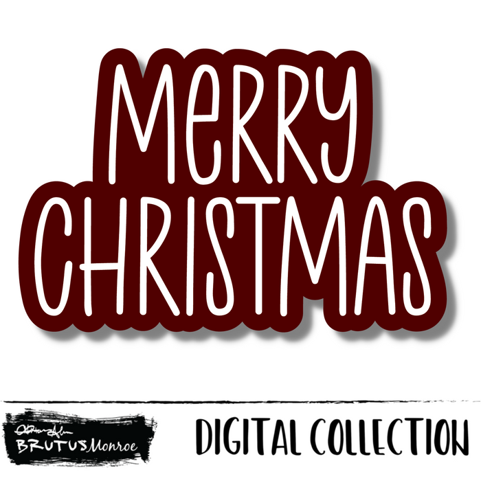 Merry Christmas | Digital Cut File
