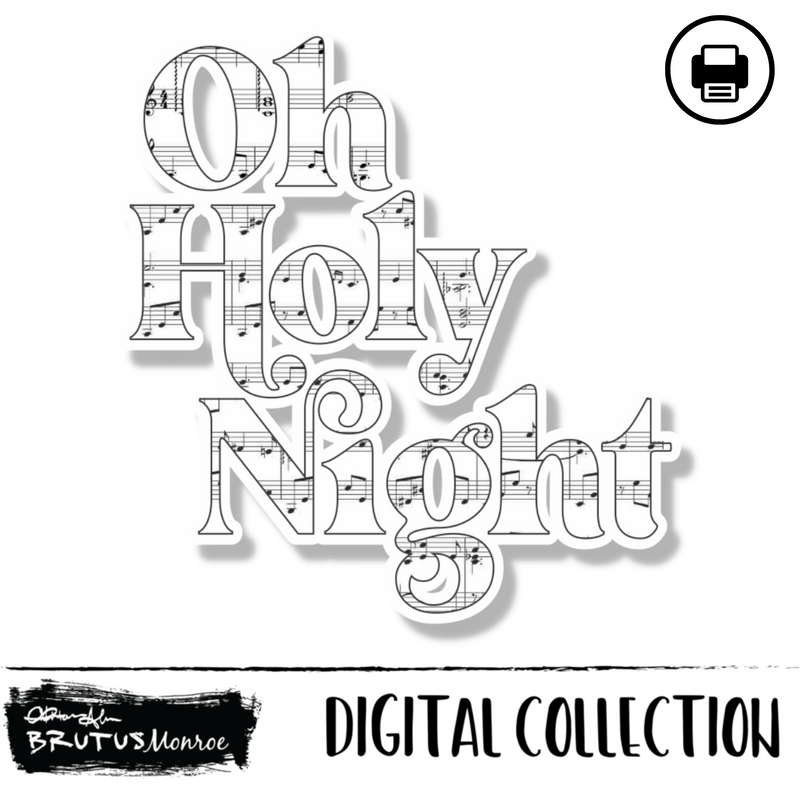 Oh Holy Night | Print then Cut | Digital Cut File