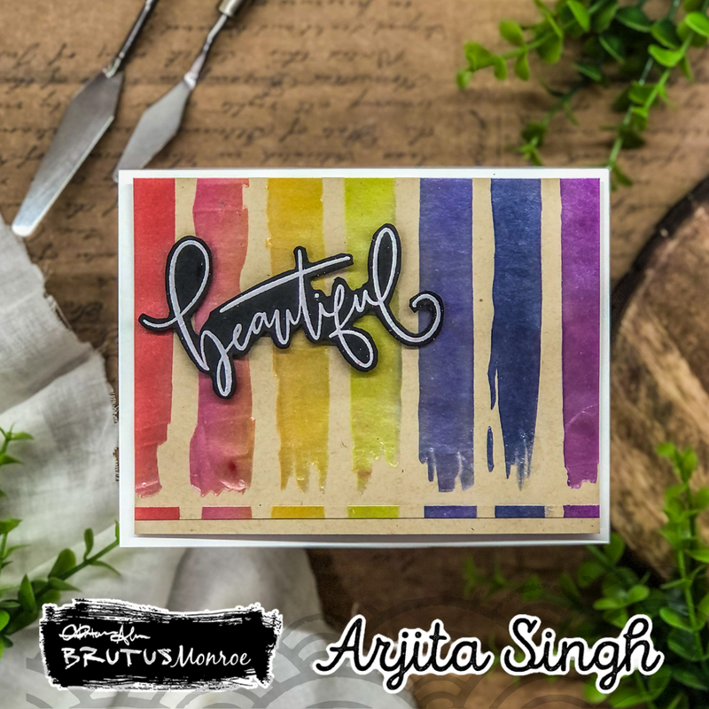 Painted Rainbow | Mixed Media Stencil