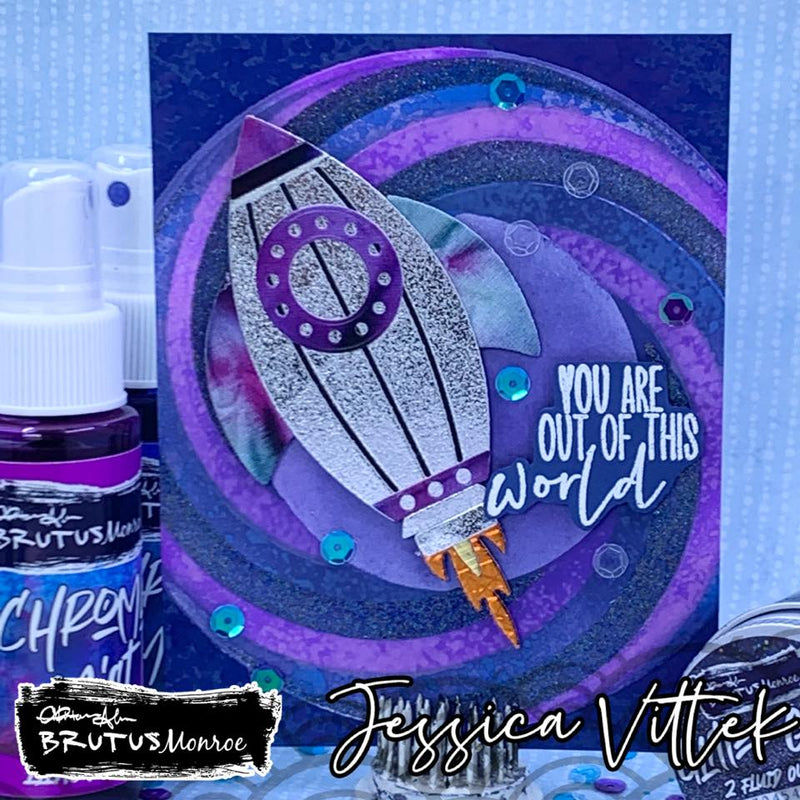 Rainbow Spiral  | Mixed Media Stencil