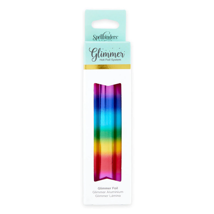 Glimmer Hot Foil Roll - Mini Rainbow Stripe