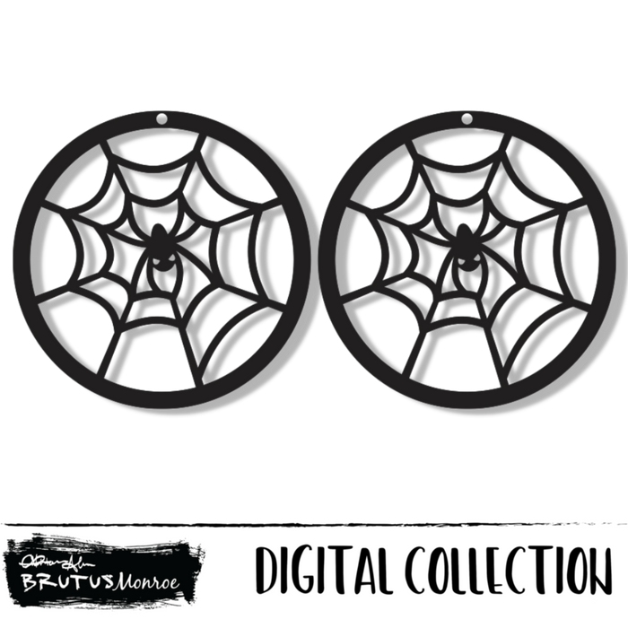 Spiderweb | Earrings | Digital Cut File