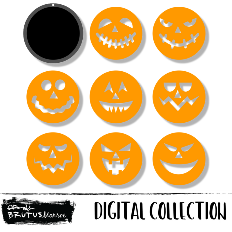 Swap Out Jack O Lanterns | Earrings | Digital Cut File