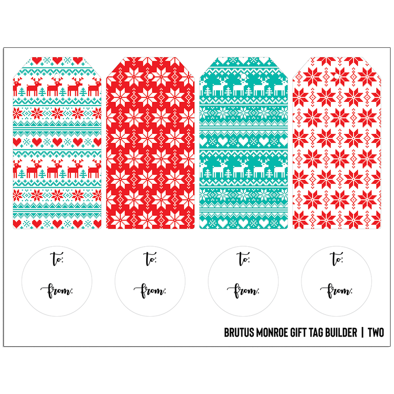 Brutus Monroe | Tag Builder Two | Printable