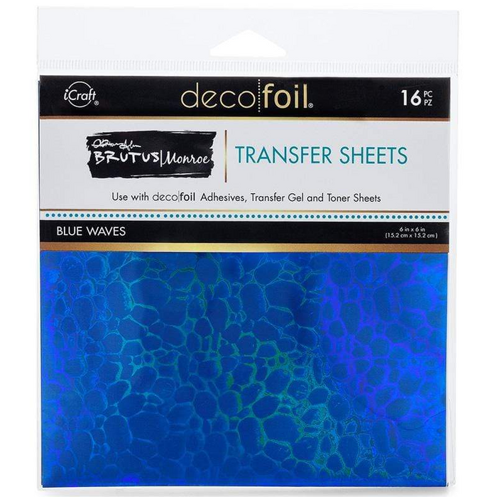 Brutus Monroe | Foil Transfer Sheets | Blue Waves