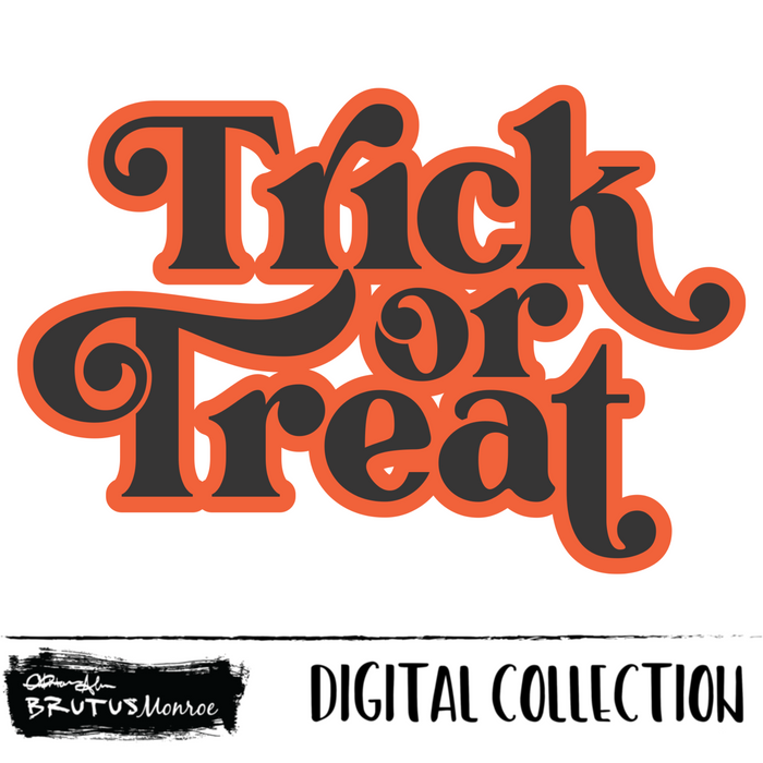 Trick or Treat Flourish | Digital Cut File